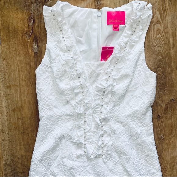 Lilly Pulitzer Kiera Shift Dress w Pearls NWT SZ 2 - Picture 7 of 10